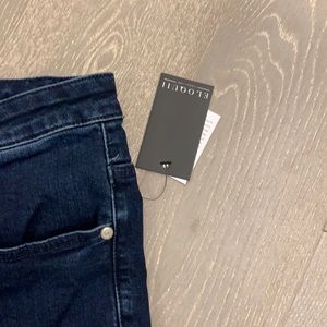 Eloquii dark wash skinny jeans